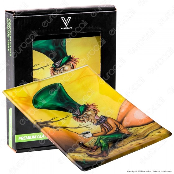 V-Syndicate Mini Rolling Tray Vassoio di Rollaggio in Vetro - V-Syndicate Mini Rolling Tray Vassoio di Rollaggio in Vetro -