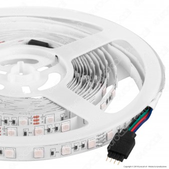 V-Tac VT-5050-60 Striscia LED SMD 5050 24V Multicolore RGB