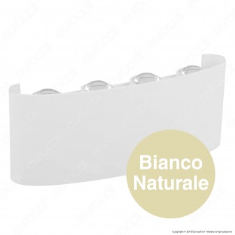 V-Tac VT-848 Applique Lampada da Muro Wall Light Bianca con 8 LED COB