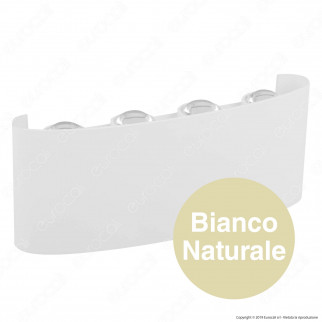 V-Tac VT-848 Applique Lampada da Muro Wall Light Bianca con 8 LED COB