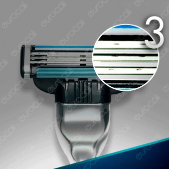 Gillette Mach3 10 Lamette Di Ricambio Per Rasoio con Schiuma da Barba