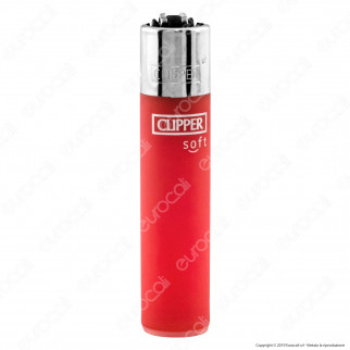Clipper Large Fantasia Traslucido Soft Touch - Box da 48 Accendini