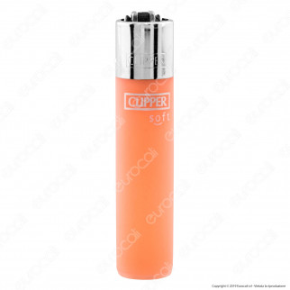 Clipper Large Fantasia Traslucido Soft Touch - Box da 48 Accendini