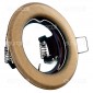 Kanlux ARGUS CT-2114-BR/M Portafaretto Rotondo da Incasso per Lampadine GU10 e GU5.3 - mod.324