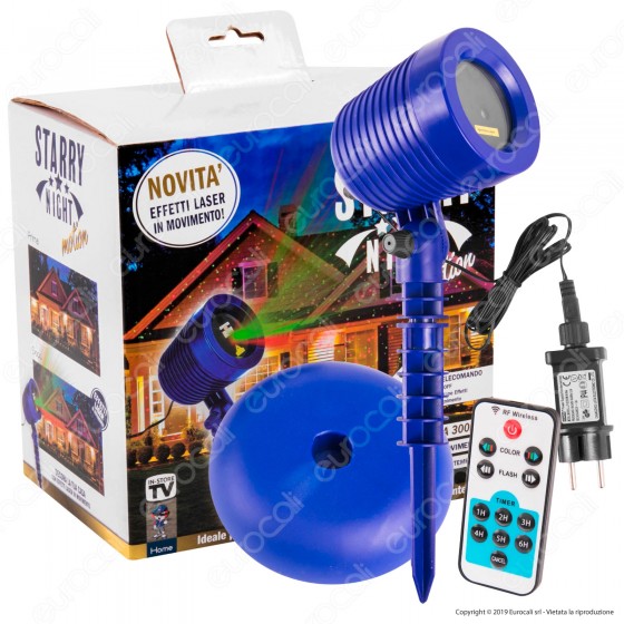 Intergross Starry Night Motion Proiettore Luce con Effetti Laser in Intergross Starry Night Motion Proiettore Luce con Effetti Laser in