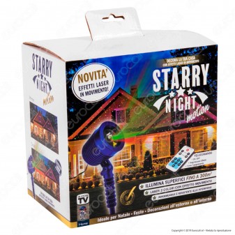 Intergross Starry Night Motion Proiettore Luce con Effetti Laser in