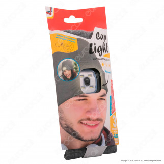 Kit 4 Intergross Cap Light Cappello con Lampada LED Removibile e