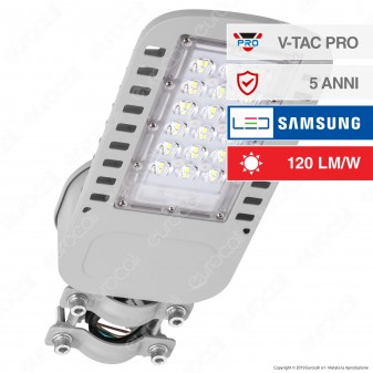 V-Tac PRO VT-34ST Lampada Stradale LED 30W Lampione SMD Chip Samsung
