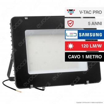 V-Tac PRO VT-405 Faro LED SMD 400W IP65 High Lumens Ultrasottile Chip