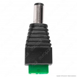 Life Connettore da Morsetti a Vite a Jack 2.1 per Strisce LED