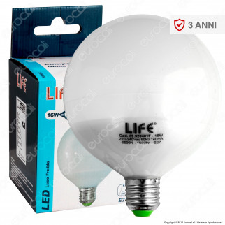 Life Serie GF Lampadina LED E27 16W Globo G120 - mod. 39.920401C /