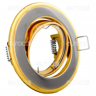 Kanlux HORN CTC-3115-SN/G Portafaretto Orientabile Rotondo da Incasso