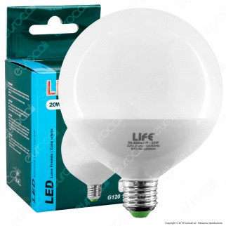 Life Lampadina LED E27 20W Globo G120 - mod. 39.920421C / 39.920421N