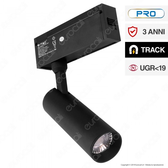 V-Tac PRO VT-4215 Magnetic Track Light Faretto LED Magnetico 15W Nero V-Tac PRO VT-4215 Magnetic Track Light Faretto LED Magnetico 15W Nero