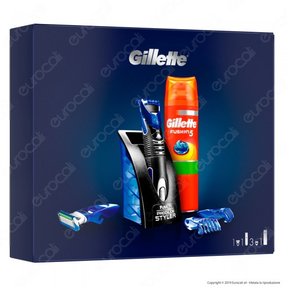 Gillette Styler Set Regalo Con Styler E Gel Da Barba Fusion5 Gillette Styler Set Regalo Con Styler E Gel Da Barba Fusion5