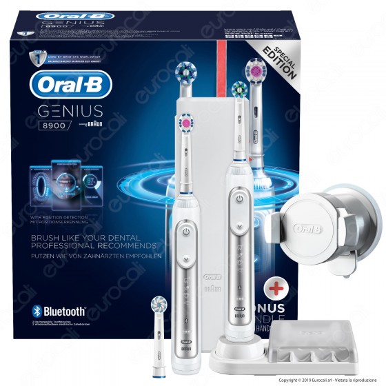 Oral-B Spazzolini Elettrici Ricaricabili e Bluetooth Genius 8900 con Oral-B Spazzolini Elettrici Ricaricabili e Bluetooth Genius 8900 con