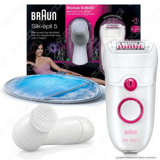 Braun Silk-épil 5 Power 5-329 Epilatore con 3 accessori e spazzola Braun Silk-épil 5 Power 5-329 Epilatore con 3 accessori e spazzola