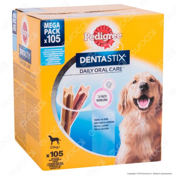 [EBAY] Pedigree Dentastix Large per l'igiene orale del cane - Confezione da 105 Stick   - 1