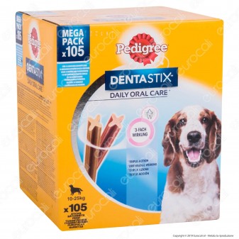 Pedigree Dentastix Medium per l'igiene orale del cane - Confezione da