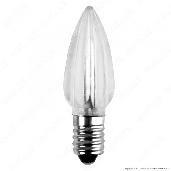 FAI Lampadina Votiva LED E10 0,96W Candela Luce Ambra 24V - mod. FAI Lampadina Votiva LED E10 0,96W Candela Luce Ambra 24V - mod.