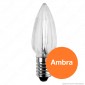 Immagine 2 - FAI Lampadina Votiva LED E10 0,96W Candela Luce Ambra 24V - mod.