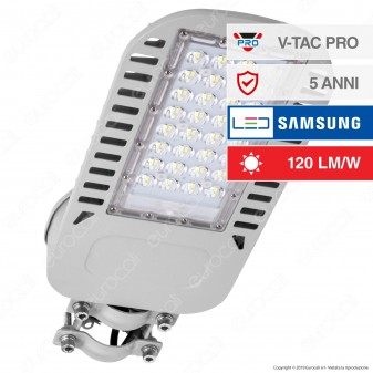 V-Tac PRO VT-54ST Lampada Stradale LED 50W Lampione SMD Chip Samsung