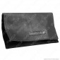 Il Morello Classic Portatabacco in Vera Pelle Nera con Zip Interna Nera