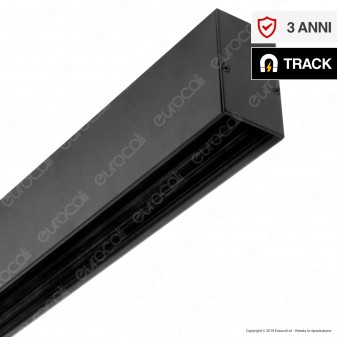 V-Tac Binario in Alluminio Nero per Track Lights Magnetiche Lunghezza 1500mm - SKU 7953