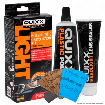 Quixx System Headlight Restoration Kit Restauro Fari per Lucidatura e Sigillatura