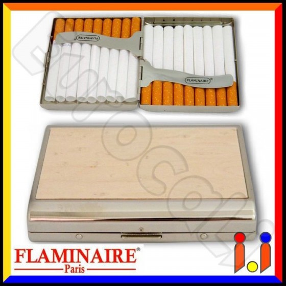 Flaminaire Astuccio Porta Sigarette in Metallo e Legno Flaminaire Astuccio Porta Sigarette in Metallo e Legno