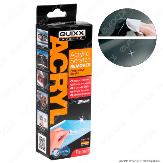 Quixx System Acrylic Scratch Remover Kit Rimuovi Graffi per Vetro Quixx System Acrylic Scratch Remover Kit Rimuovi Graffi per Vetro
