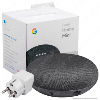Kit Casa Intelligente con Google Home Mini e Lampadina E27 V-Tac Smart 15W RGB+W 4in1 Dimmerabile