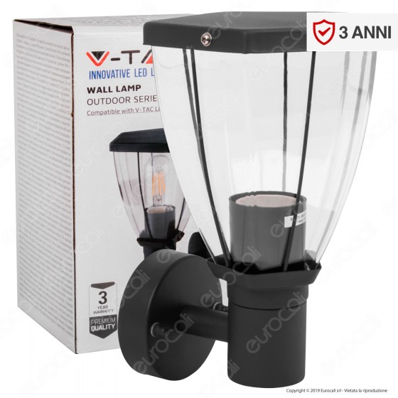 V-Tac VT-835 Portalampada da Giardino Wall Light da Muro IP44 per V-Tac VT-835 Portalampada da Giardino Wall Light da Muro IP44 per