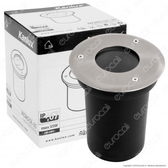 Kanlux MORO DL-35 Portalampada da Interramento per Lampadine GU10 -