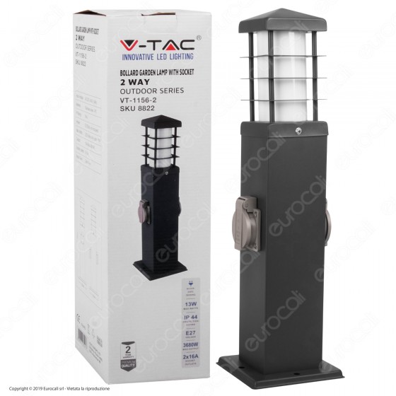 V-Tac VT-1156-2 Portalampada per Lampadine E27 da Giardino con V-Tac VT-1156-2 Portalampada per Lampadine E27 da Giardino con