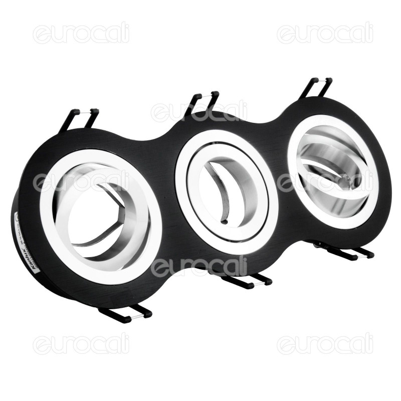 Kanlux SEIDY CT-DTO350-B Portafaretto Orientabile da Incasso per 3