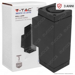 V-Tac VT-842 Portalampada Doppio Applique Wall Lamp da Muro IP44 per