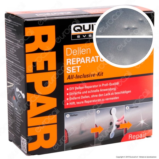 Quixx System Dent Repair Kit Riparazione Ammaccature Carrozzeria Auto Quixx System Dent Repair Kit Riparazione Ammaccature Carrozzeria Auto
