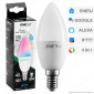 Ener-J Lampadina LED Smart Wi-Fi E14 5W Candela RGB+W 4in1 Dimmerabile - mod. SHA5287