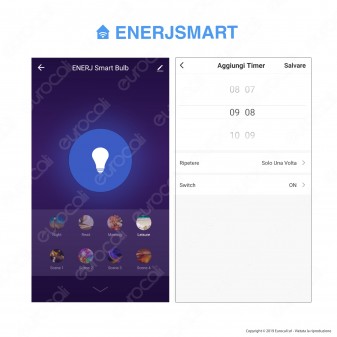 Ener-J Lampadina LED Smart Wi-Fi E14 5W Candela RGB+W 4in1