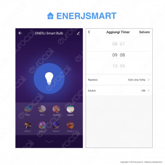 Ener-J Lampadina LED Smart Wi-Fi E14 5W Candela RGB+W 4in1