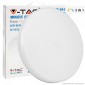 V-Tac VT-8424 Plafoniera LED 24W Changing Color 3in1 Forma Circolare Copertura Opaca - SKU 7607 [TERMINATO]