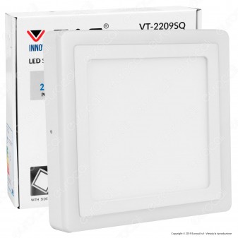 V-Tac VT-2209SQ Pannello Doppio LED SMD Quadrato con Side Light 22W -