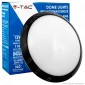 V-Tac VT-8008 Plafoniera LED 12W con Sensore di Movimento a Microonde Colore Nero IP66 - SKU 4981 / 4971 / 4980