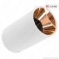 V-Tac VT-882 Supporto Portafaretto Fisso Rotondo da Soffitto per Lampadine GU10 e GU5.3 Riflettore Oro Rosa - SKU 8592