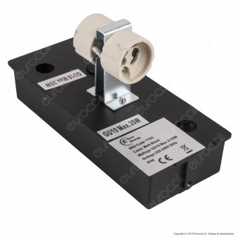 Sure Energy Portalampada Doppio Applique Wall Light da Muro IP44 Nero