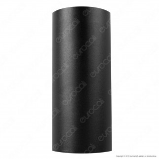 Sure Energy Portalampada Doppio Applique Wall Light da Muro IP44 Nero
