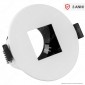 V-Tac VT-883 Portafaretto Orientabile Rotondo da Incasso per Lampadine GU10 e GU5.3 Colore Bianco - SKU 8597