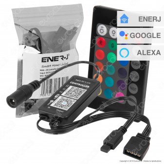 Ener-J Wi-Fi Controller Dimmer per Strisce LED RGB 4 Pin con