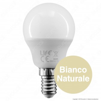 Life Lampadina LED E14 6W MiniGlobo P45 - mod. 39.920261N